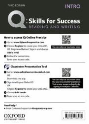 Q: Skills for Success: Intro Level: Reading and Writing Teacher's Access Card : Intro Level Reading and Writing Teacher's Access Card
