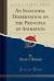 An Inaugural Dissertation on the Principle of Animation (Classic Reprint)