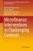 Microfinance: Interventions in Challenging Contexts