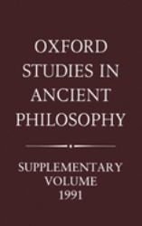 Oxford Studies in Ancient Philosophy