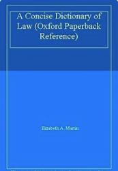 A Concise Dictionary of Law