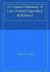 A Concise Dictionary of Law