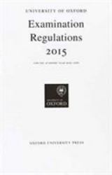 University of Oxford Examination Regulations 2015