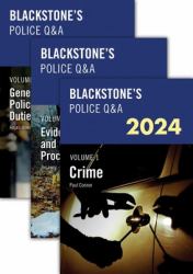 Blackstone's Police Q&a 2024 Three Volume Pack
