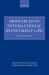 Principles of International Investment Law