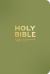 NIV Pocket Olive Green Bible with Gold Zip