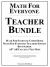 Math for Everyone Teacher Bundle Hardcover : Math for Everyone Combo Book, Math for Everyone Teachers Edition, Best School, Ap* Ab Calculus Test Prep