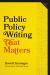 Public Policy Writing That Matters