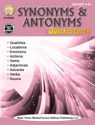 Synonyms and Antonyms Quick Starts Workbook, Grades 4 - 12