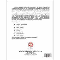 Nonfiction Reading Comprehension Workbook, Grades 7 - 8