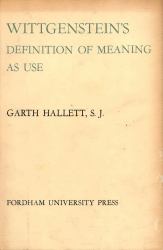 Wittgenstein's Definition of Meaning As Use