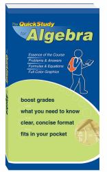Algebra : QuickStudy Reference Guide
