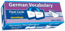 German Vocabulary Flash Cards - 1000 Cards : A QuickStudy Reference Tool
