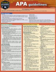 APA Guidelines - 7th Edition : A QuickStudy Laminated Reference Guide