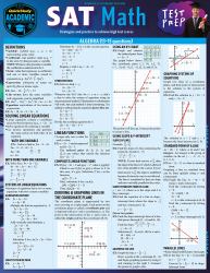 SAT Math Test Prep : A QuickStudy Laminated Reference Guide