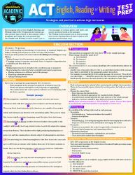 ACT English, Reading and Writing Test Prep : A QuickStudy Laminated Reference Guide