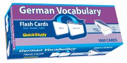 German Vocabulary 1000 Flash Cards : A QuickStudy Tool