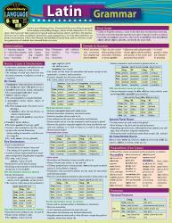 Latin Grammar : A QuickStudy Laminated Reference Guide