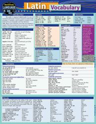 Latin Vocabulary : A QuickStudy Laminated Reference Guide