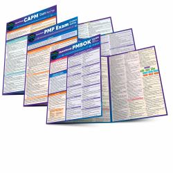 Project Management - Exam Test Prep Series : 3 QuickStudy Laminated Reference Guides