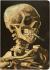 TeNeues - A5 Notebook: Head of a Skeleton with a Burning Cigarette by Vincent Van Gogh, Skull, Paperback - 140 Lined Pages with Lay Flat Binding : Our A5 Size Standard Paperback Notebook