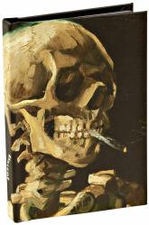 TeNeues - Mini Notebook: Head of a Skeleton with a Burning Cigarette by Vincent Van Gogh, Skull, Hardcover, Mini Notebook - 120 Dot-Grid Pages with Lay Flat Binding : Pocket Size Mini Hardcover Notebook with Painted Edge Paper