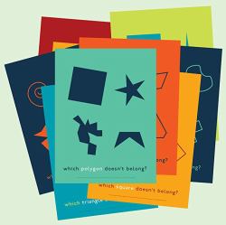 Which One Doesn't Belong? Shapes Poster Set