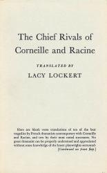 Chief Rivals of Corneille and Racine