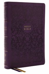 KJV Holy Bible, Center-Column Reference Bible, Leathersoft, Purple, 73,000+ Cross References, Red Letter, Thumb Indexed, Comfort Print: King James Version : King James Version
