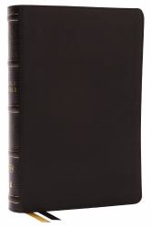 KJV Holy Bible with 73,000 Center-Column Cross References, Black Genuine Leather, Red Letter, Comfort Print : King James Version