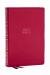 NKJV, Compact Center-Column Reference Bible, Leathersoft, Dark Rose, Red Letter, Thumb Indexed, Comfort Print