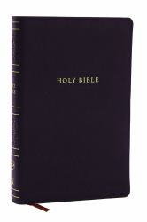 NKJV Holy Bible, Personal Size Large Print Reference Bible, Black, Leathersoft, 43,000 Cross References, Red Letter, Comfort Print : New King James Version