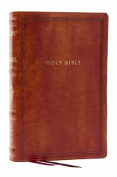 RSV Personal Size Bible with Cross References, Brown Leathersoft, Thumb Indexed