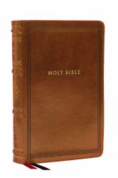NKJV Large Print Reference Bible, Brown Leathersoft, Red Letter, Comfort Print (Sovereign Collection) : Holy Bible, New King James Version