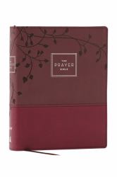 The Prayer Bible: Pray God's Word Cover to Cover (NIV, Burgundy Leathersoft, Red Letter, Comfort Print)