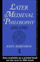 Later Medieval Philosophy