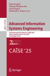 Advanced Information Systems Engineering : 37th International Conference, CAiSE 2025, Vienna, Austria, June 16-17, 2025, Proceedings, Part II