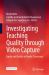 Investigating Teaching Quality Through Video Capture : Equity and Quality in Nordic Classrooms