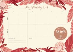 52 Lists My Weekly List Desk Pad