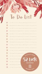 52 Lists to Do List Notepad