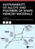 Sustainability of Alloys and Polymers of Shape Memory Materials