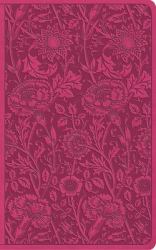 ESV Vest Pocket New Testament with Psalms and Proverbs, Red Letter (TruTone, Berry, Floral Design)