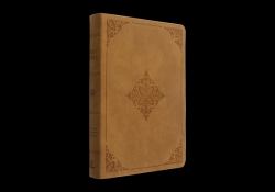 ESV Large Print Bible (TruTone, Nubuck Caramel, Fleur-De-lis Design)