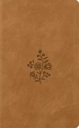 ESV Vest Pocket New Testament with Psalms and Proverbs, Red Letter (TruTone, Nubuck Caramel, Wildflower Design)