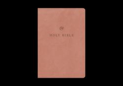 ESV Large Print Compact Bible, Red Letter (TruTone, Blush Rose)
