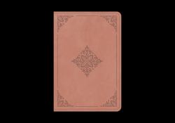 ESV Value Large Print Compact Bible (TruTone, Blush Rose, Fleur-De-lis Design)