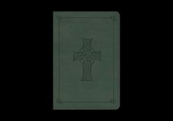 ESV Value Large Print Compact Bible (TruTone, Quiet Forest, Celtic Cross Design)