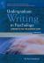 Undergraduate Writing in Psychology : Learning to Tell the Scientific Story