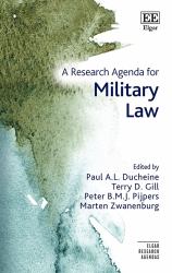 A Research Agenda for Military Law