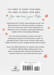 Know Your Bible Devotions for Women : 365 Readings Inspired by the 3-Million-Copy Bestseller